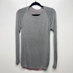 Lululemon Activewear Gray Pullover Women's Sweater Size 4 Gray Crew Neck